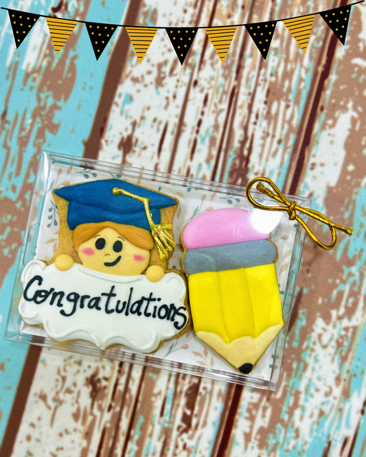 BOX 2 GALLETAS: GRADUACIÓN NIÑO